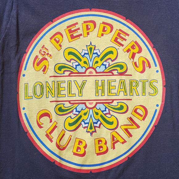 Beatles Sargent Peppers Lonely Hearts Club Band Size Small Blue Womens T-Shirt - Picture 3 of 7